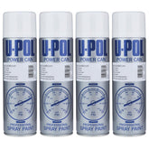 4X Upol Power Can Clearcoat Aerosol Spray 500ml Spray Paint